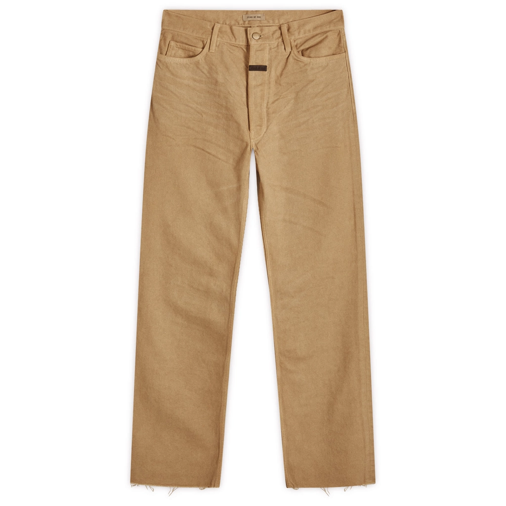 Fear of God Men's Straight 5-Pocket Jeans Washed Dune